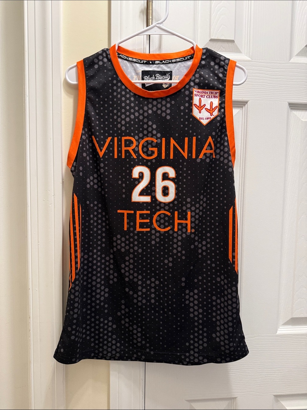 Virginia Tech Black & Orange #26 Basketball Jersey - Virginia Tech
